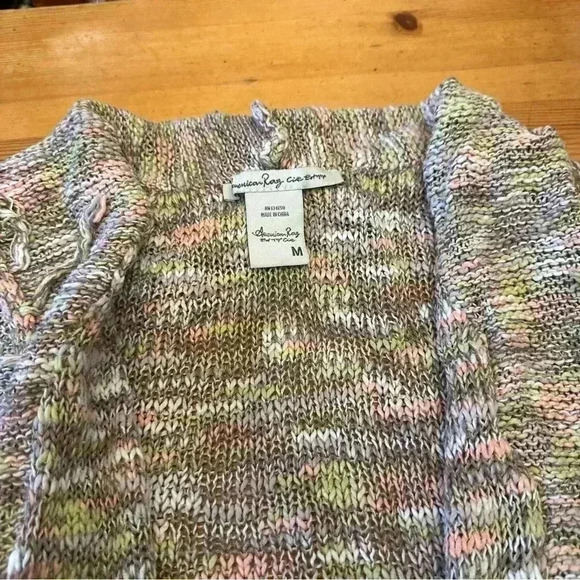American Rag Cie boho fringe cardigan women medium - Picture 13 of 13